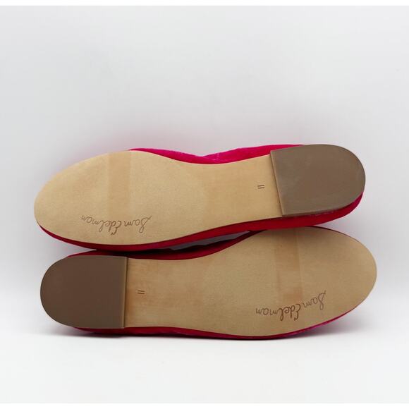 SAM EDELMAN Womens Felicia Ballet Flats US 11 EU 42 Pink Velvet Round Toe NIB - Picture 13 of 15